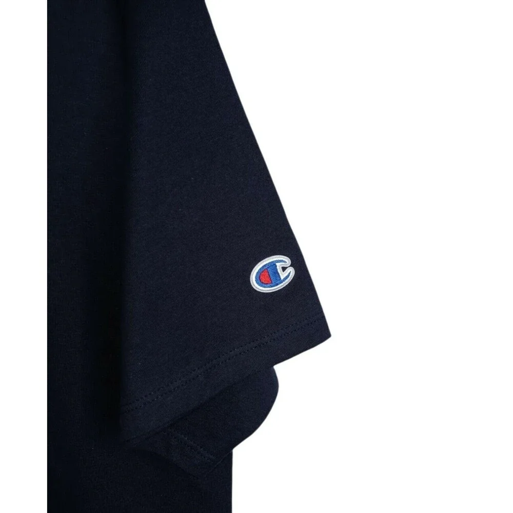 Champion Big C Center Logo Crew neck T-shirt Navy Blue Large NWT - Picture 4 of 5